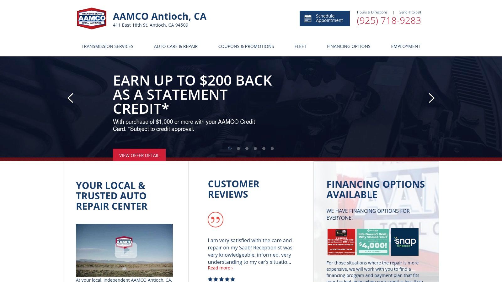 AAMCO Antioch (East 18th St.)